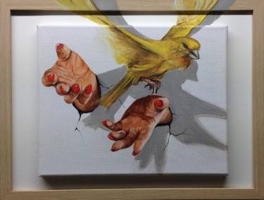 375x284 3d.our Time Flies Painting By Eka Peradze Saatchi Art