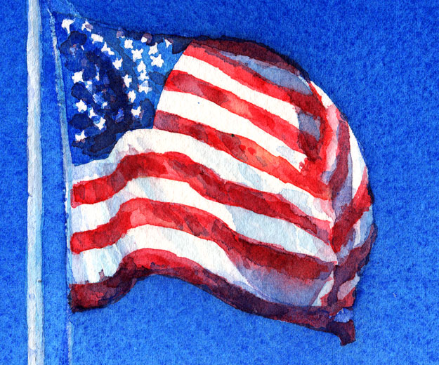 625x520 Happy 4th Of July! Art By Yevgenia Watts