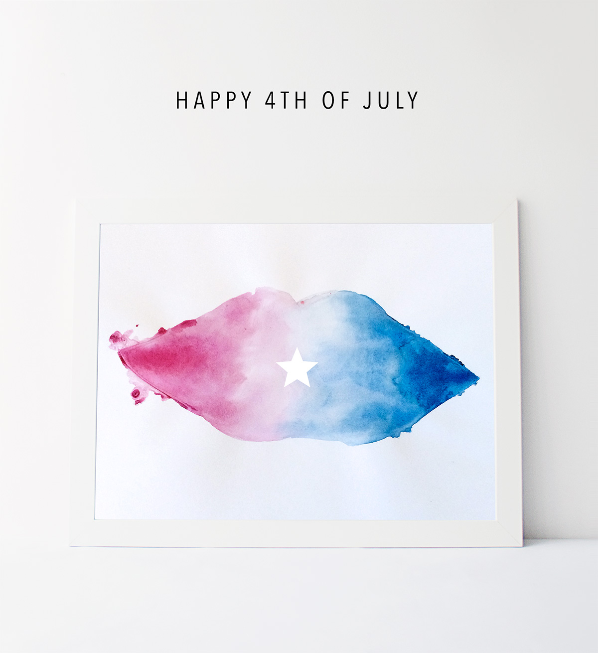 1200x1310 Happy 4th Of July Watercolors