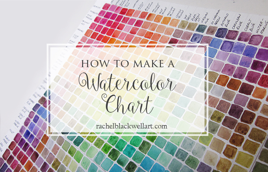 858x553 How To Make A Watercolor Color Chart Rachel Blackwell Artist