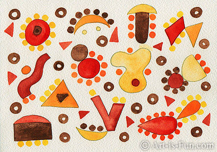 444x311 Abstract Watercolor Painting Instructions How To Paint Colorful