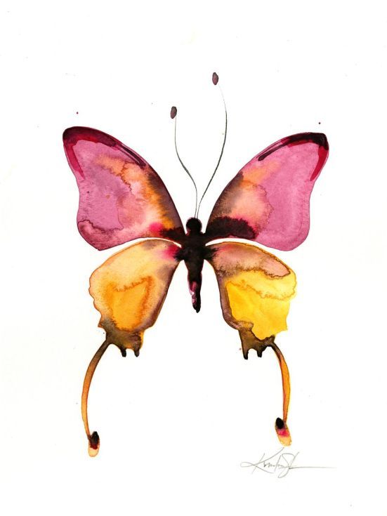 551x735 Watercolor Butterfly 10