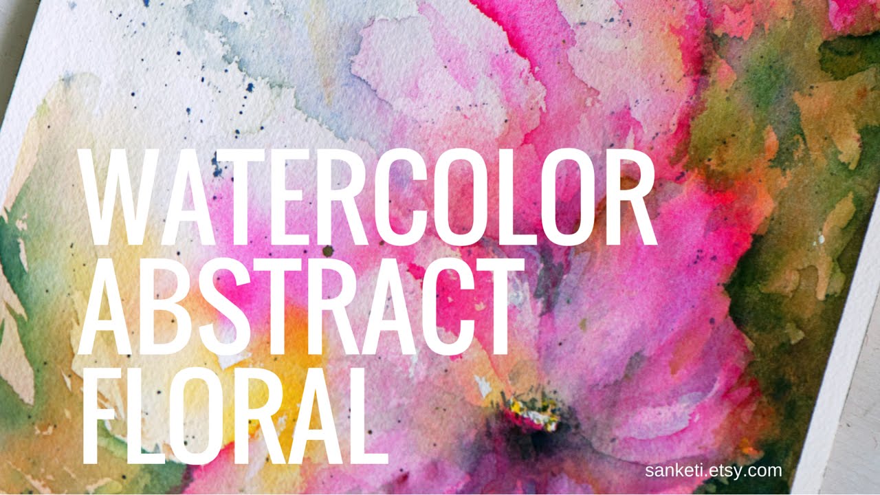 1280x720 Watercolor Abstract Floral