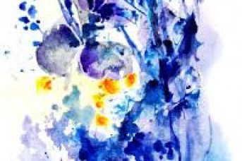343x228 Abstract Watercolor Flowers Paintings