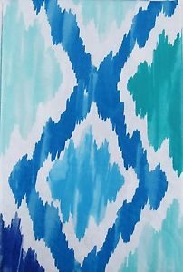 202x300 Summer Fun Vinyl Tablecloth Blue Aqua Watercolor Abstract Ocean