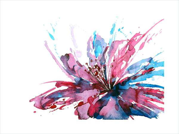 600x450 Abstract Watercolor Art Flower Painting Famous Watercolour Artists