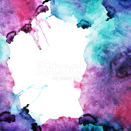 440x440 Abstract Watercolor Background Stock Vector