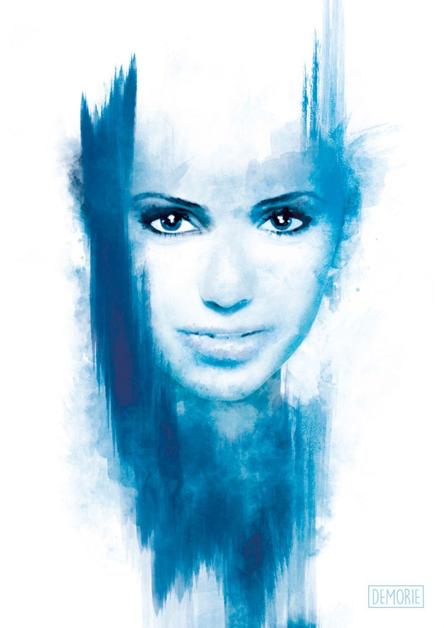 884x1250 Famous Watercolor Portrait Artists Cold Girl