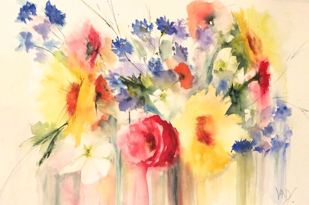 1000x665 Exclusive Watercolor Flower Paintings Weneedfun