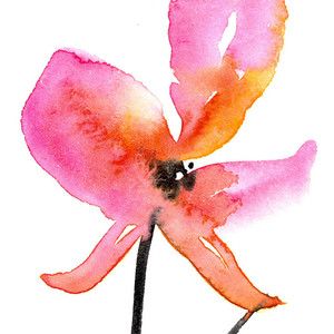 300x300 Soft Watercolor Paintings Soft Bloom Original Abstract