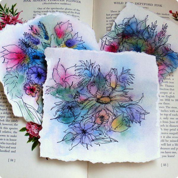 600x600 How To Make Abstract Watercolor Flowers