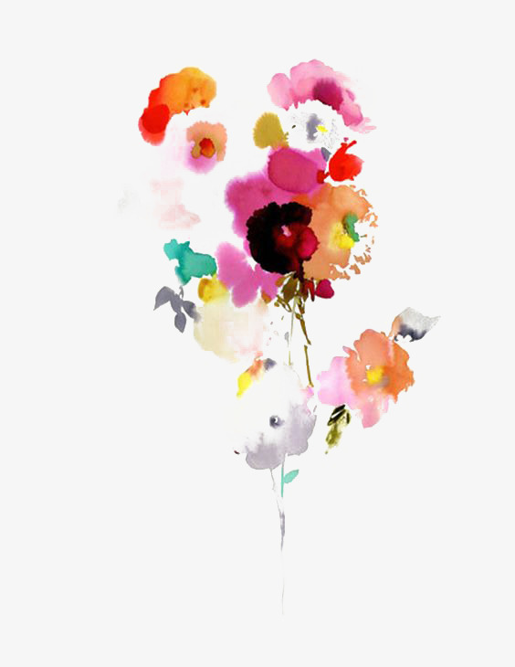 564x730 Watercolor Flowers, Watercolor Clipart, Watercolor, Abstract Png