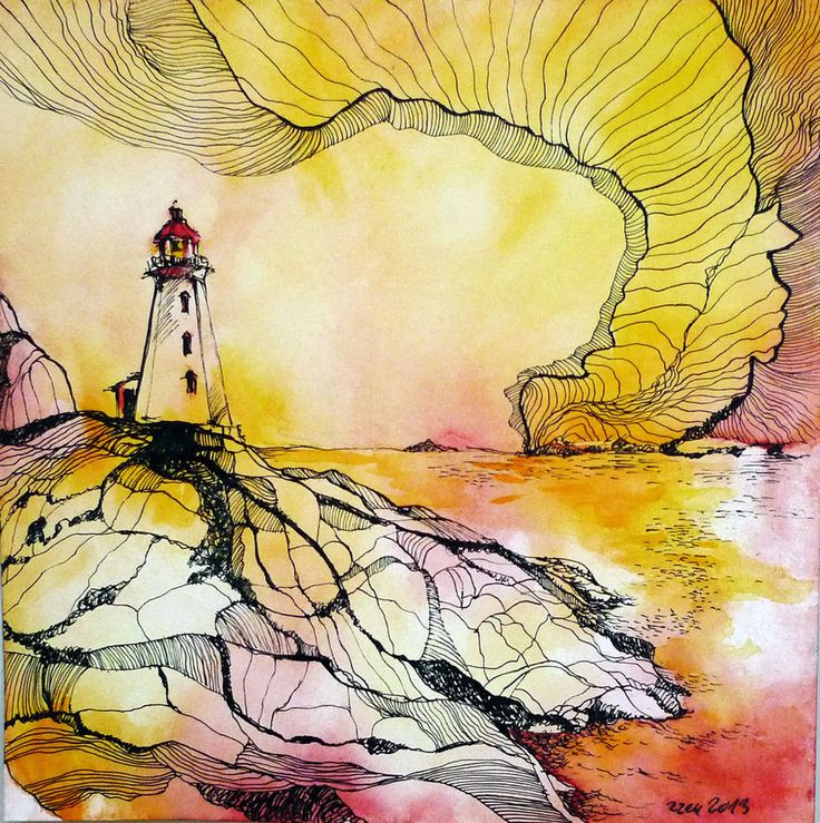 Abstract Watercolor Ink