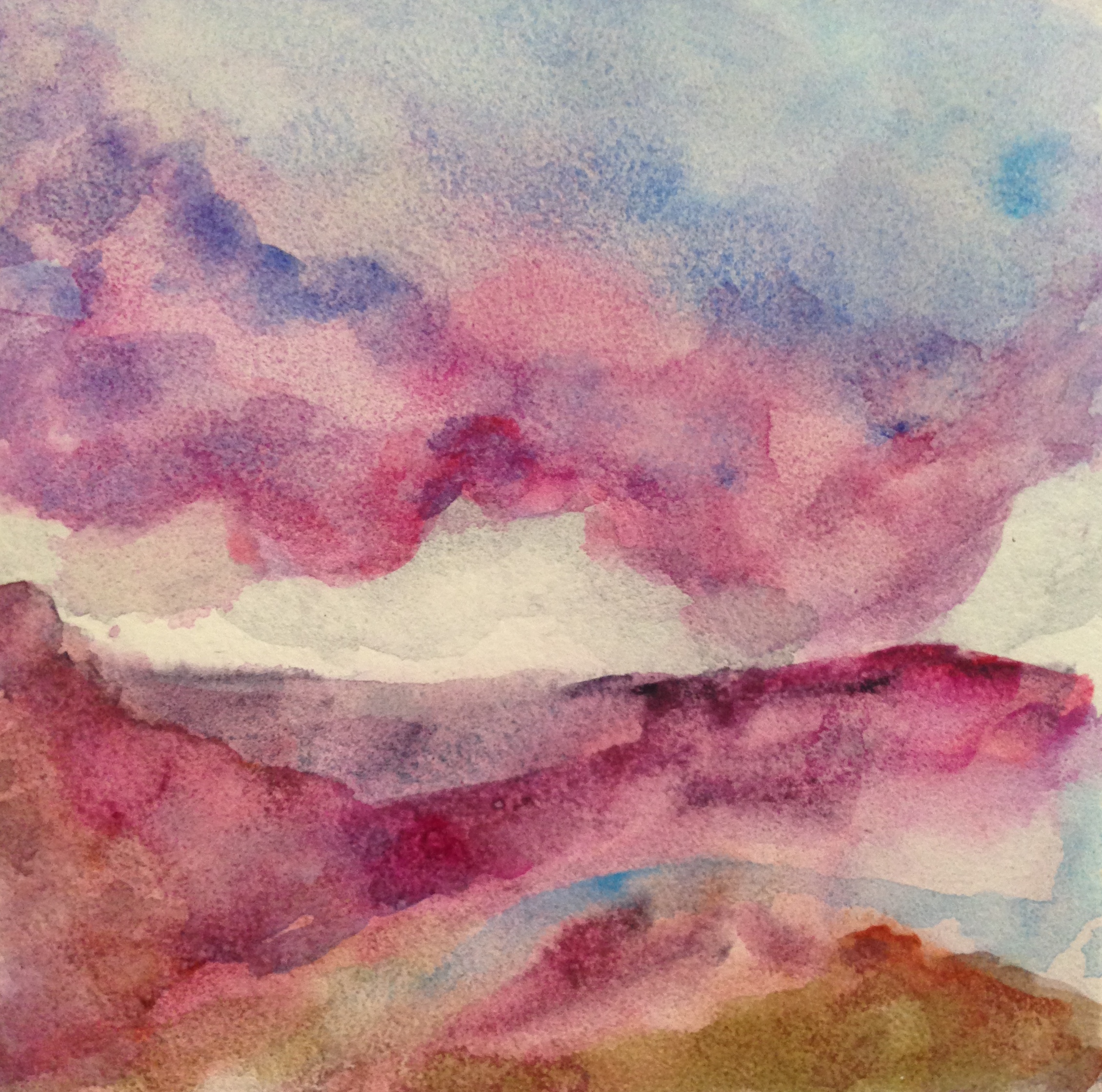 2259x2239 Abstract Watercolor Landscape On Aquabord May Madness Day 16
