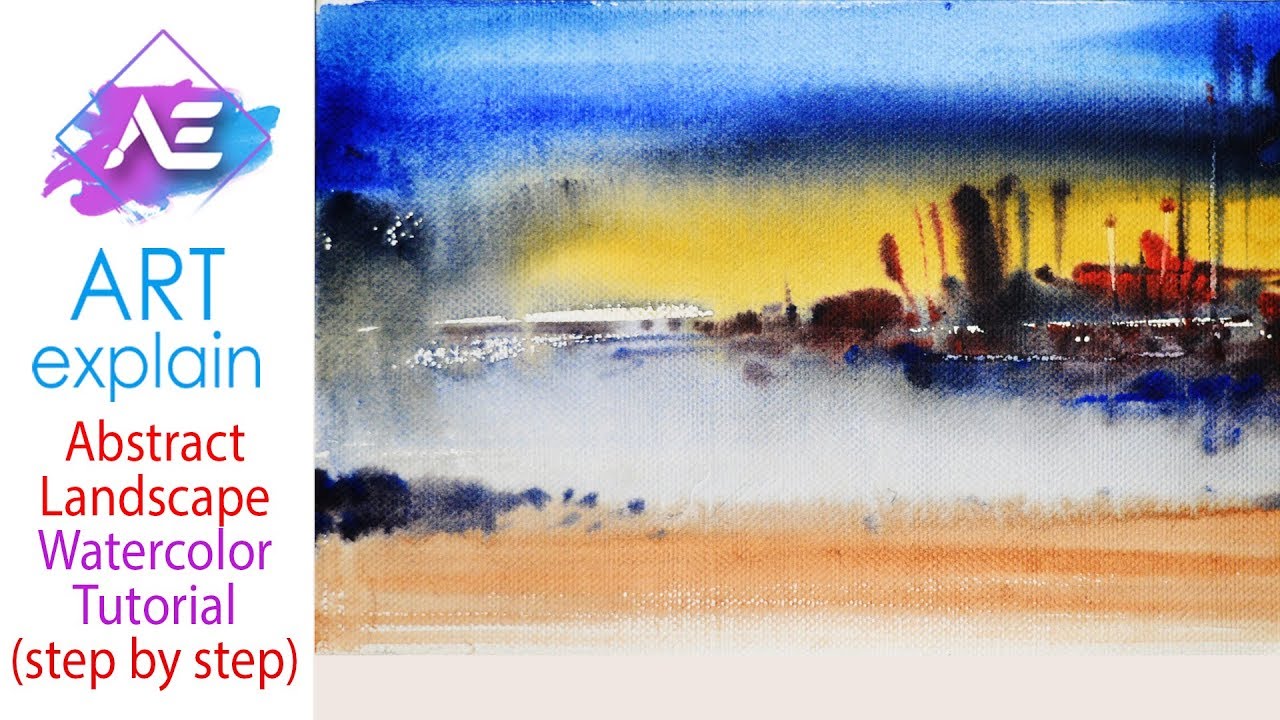 1280x720 Abstract Watercolor Painting Demonstration How To Paint A