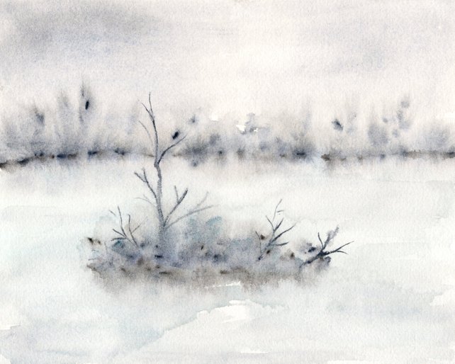 642x514 Watercolor Painting Abstract Watercolor Landscape Painting Etsy