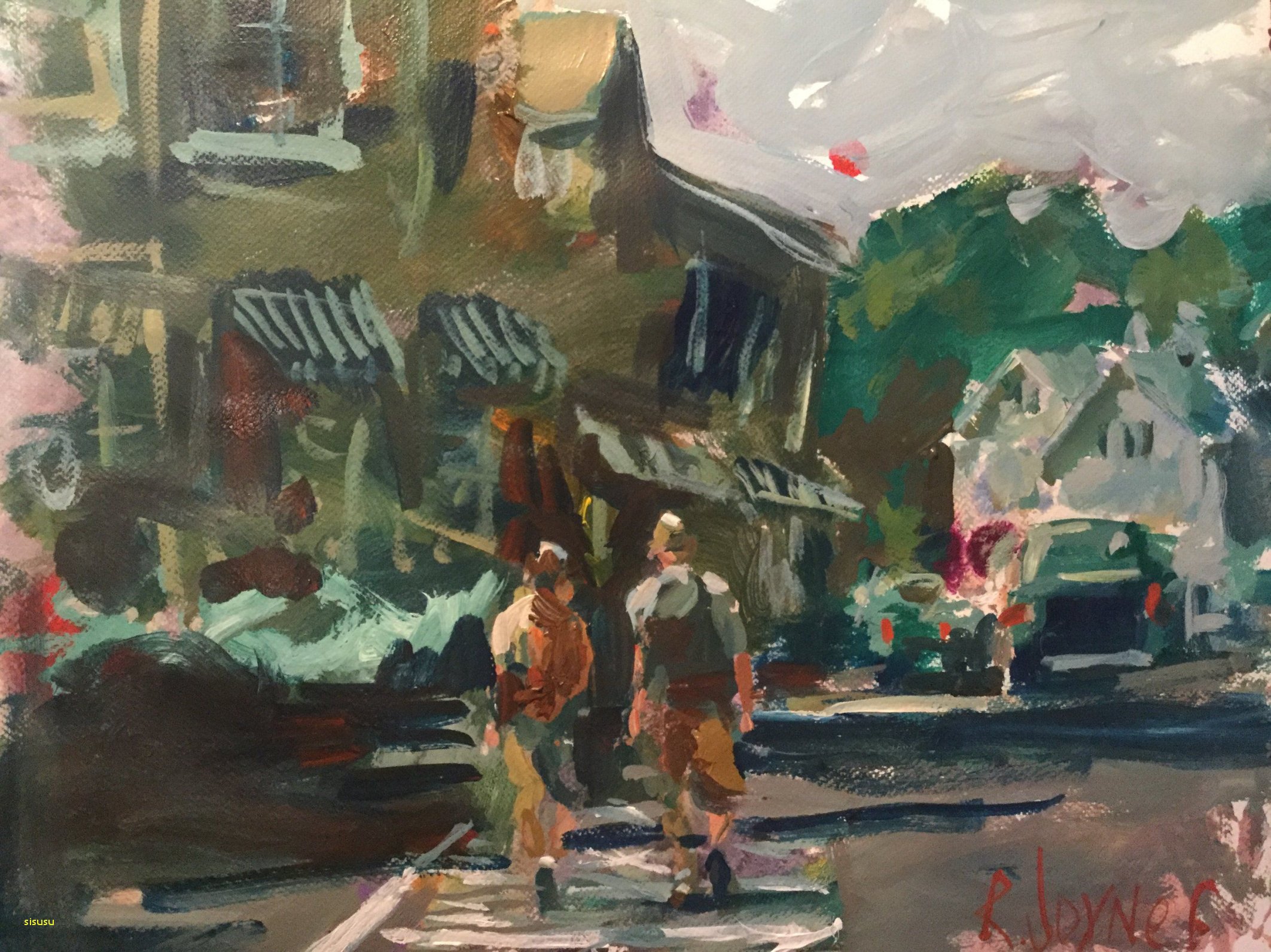 2125x1593 Unique Abstract Watercolor Landscape Best Landscaping Ideas