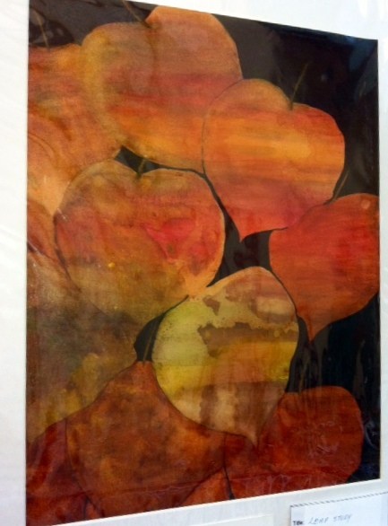 433x586 October Leaf Study An Abstract Watercolor Painting