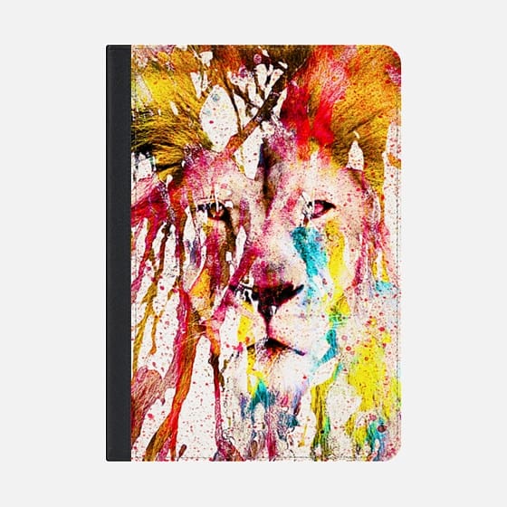 560x560 Wild Lion Sketch Abstract Watercolor Splatters