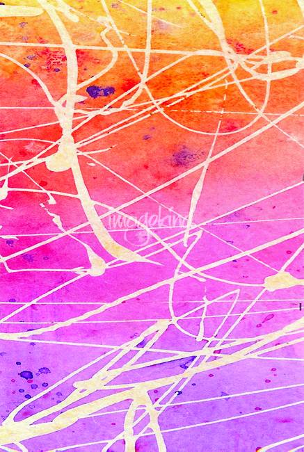 437x650 Colorful Abstract Watercolor By Lynnette Prock