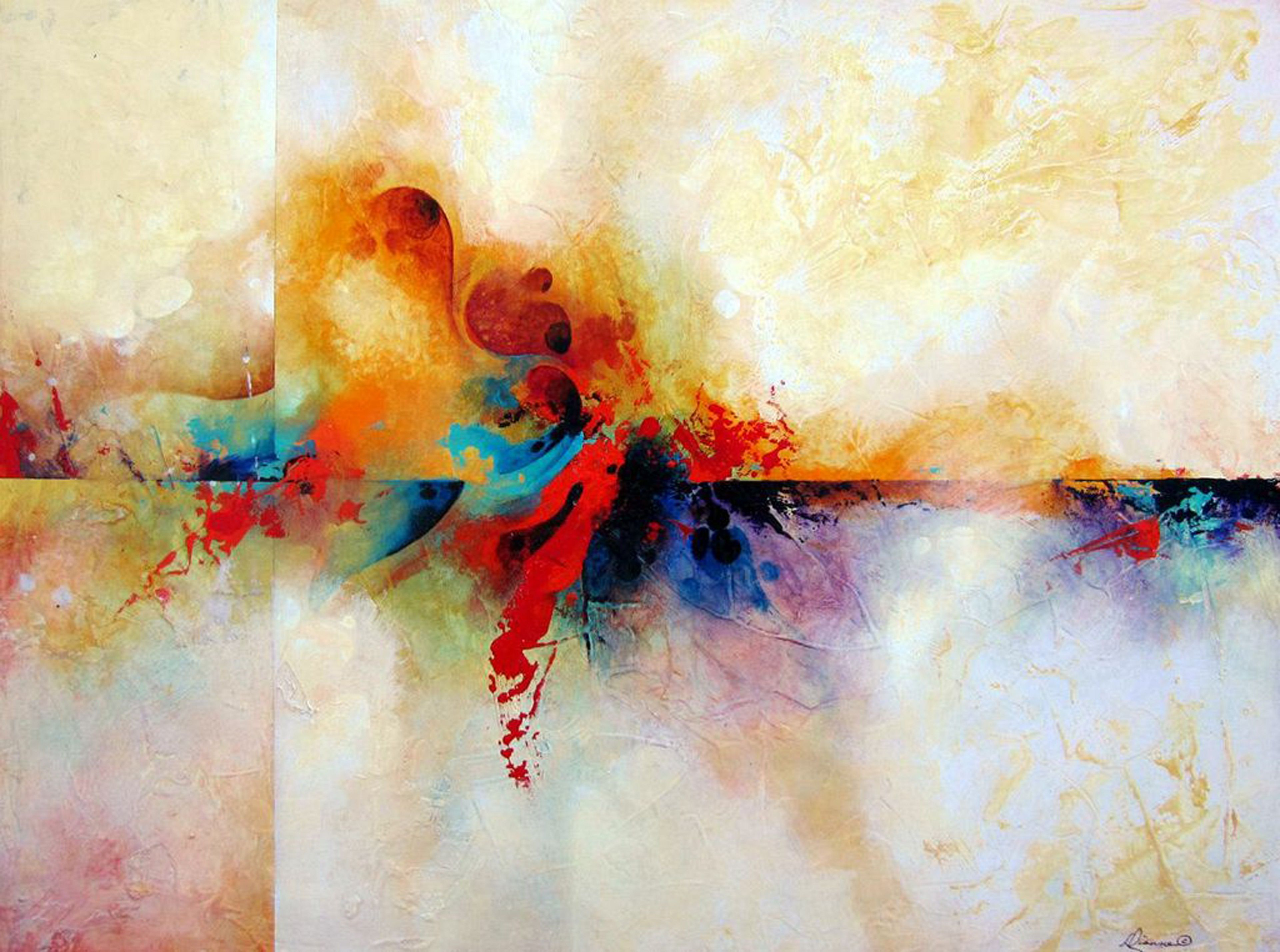 3841x2858 Famous Abstract Watercolor Painting