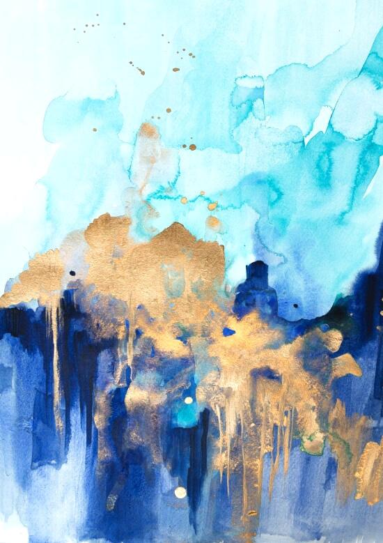 550x779 Abstract Watercolor Art Background Vintage Watercolour Diy Letsbnb