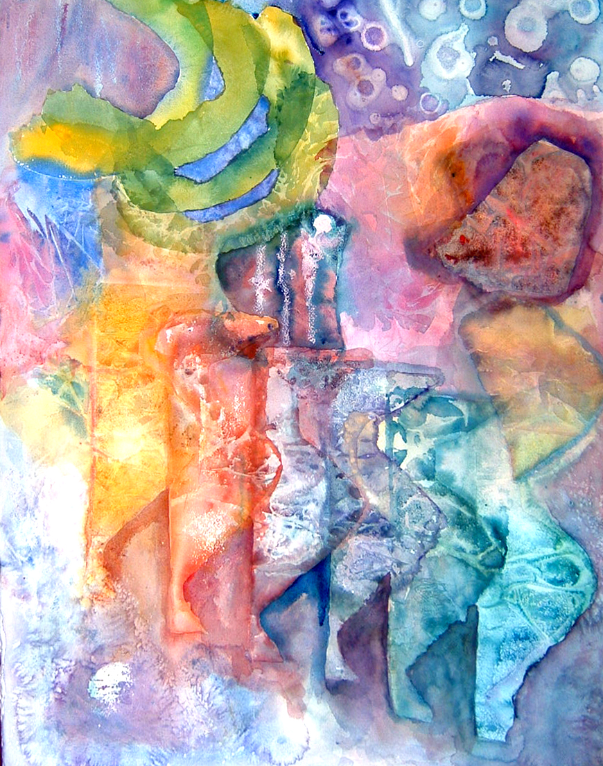 870x1104 Abstract Watercolor Painting Examples