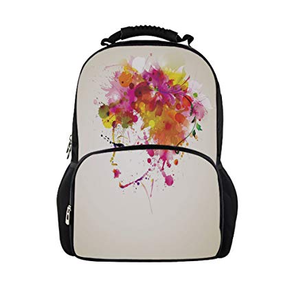 425x425 Iprint Kids School Bag Abstract,watercolor Portrait A