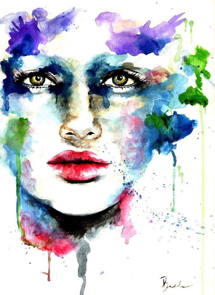 700x963 Original Watercolor Abstract Painting Illustration Mayleene