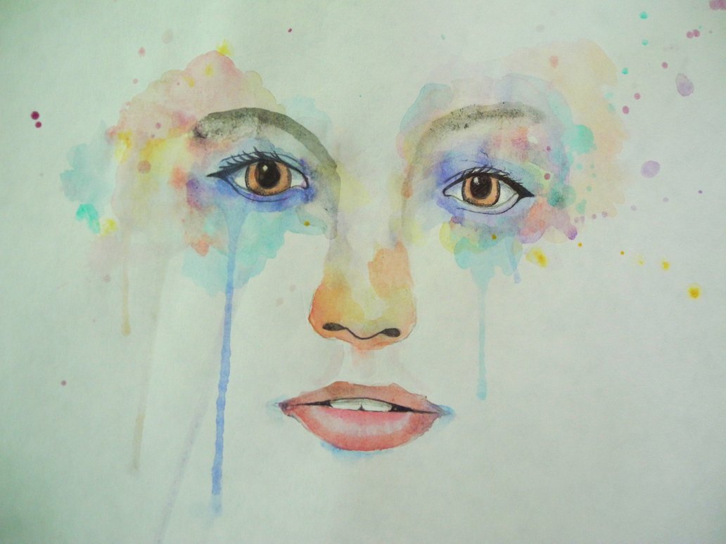 1032x774 Abstract Watercolor Portrait By Imma Flower Child