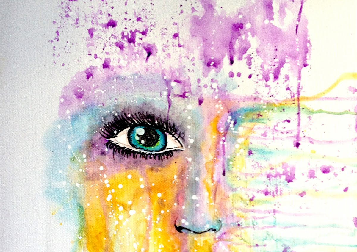 1200x847 Abstract Water Color Painting Abstract Watercolor Portrait