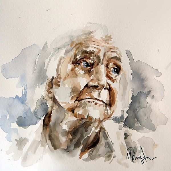 Abstract Watercolor Portraits