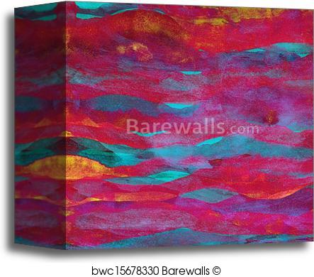 443x390 Canvas Print Of Abstract Watercolor Background Barewalls Posters