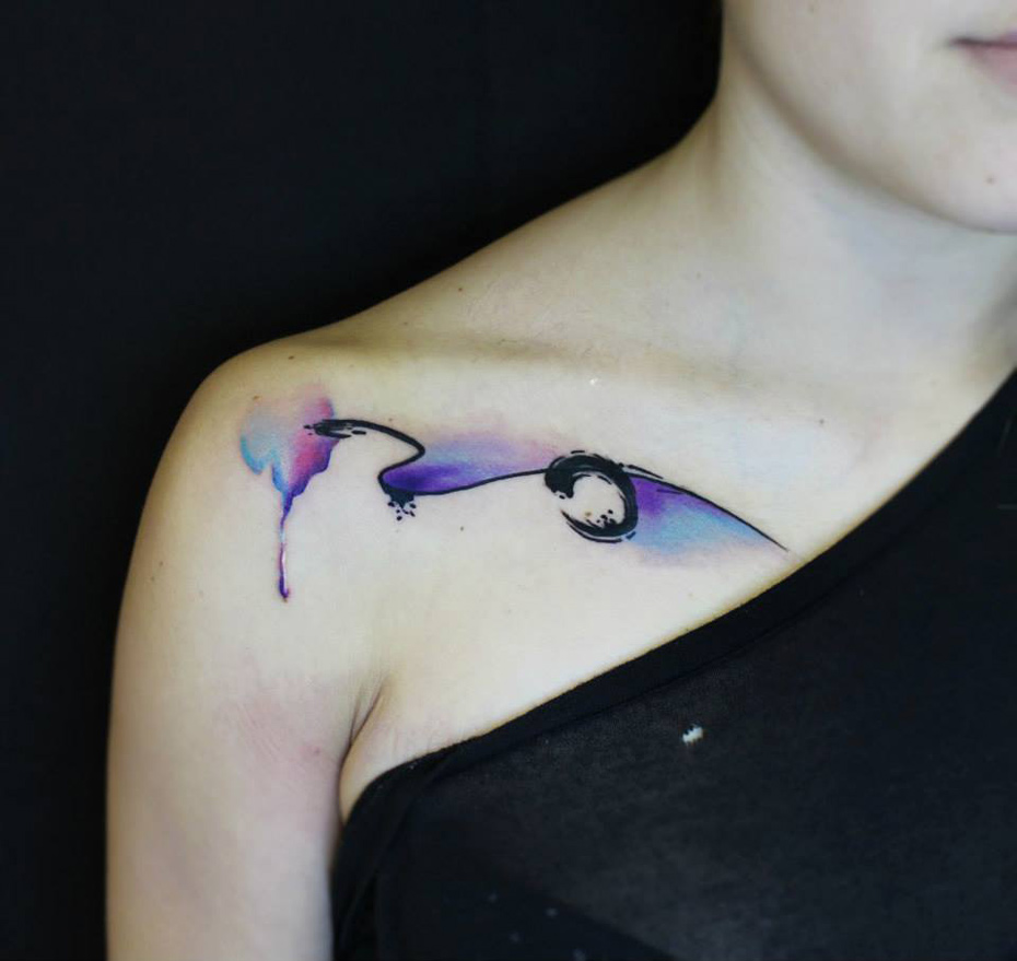 930x879 Abstract Watercolor Tattoo Best Tattoo Design Ideas