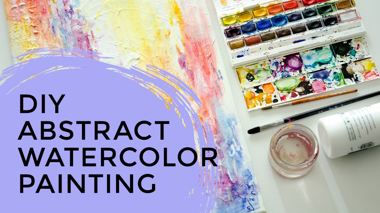 1280x720 Diy Abstract Watercolor Painting Tutorial