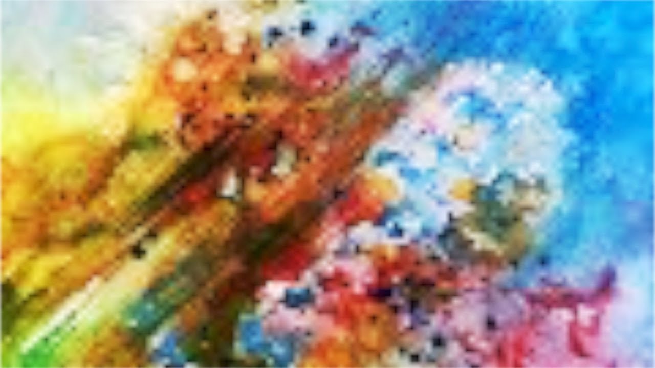 1280x720 Paint A Colorful Abstract, A Fun Step By Step Watercolor Tutorial