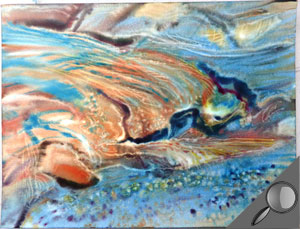 300x229 Painting An Abstract Watercolour Wet On Wet Technique L