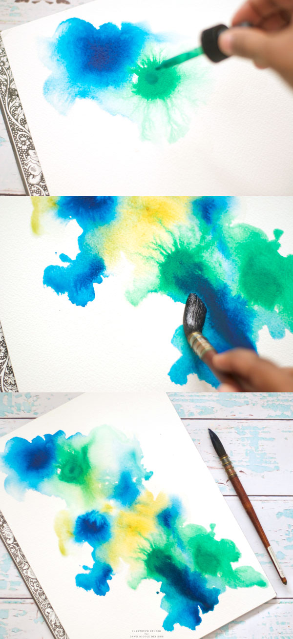 600x1309 Easy Abstract Watercolor Florals Tutorial Dawn Nicole