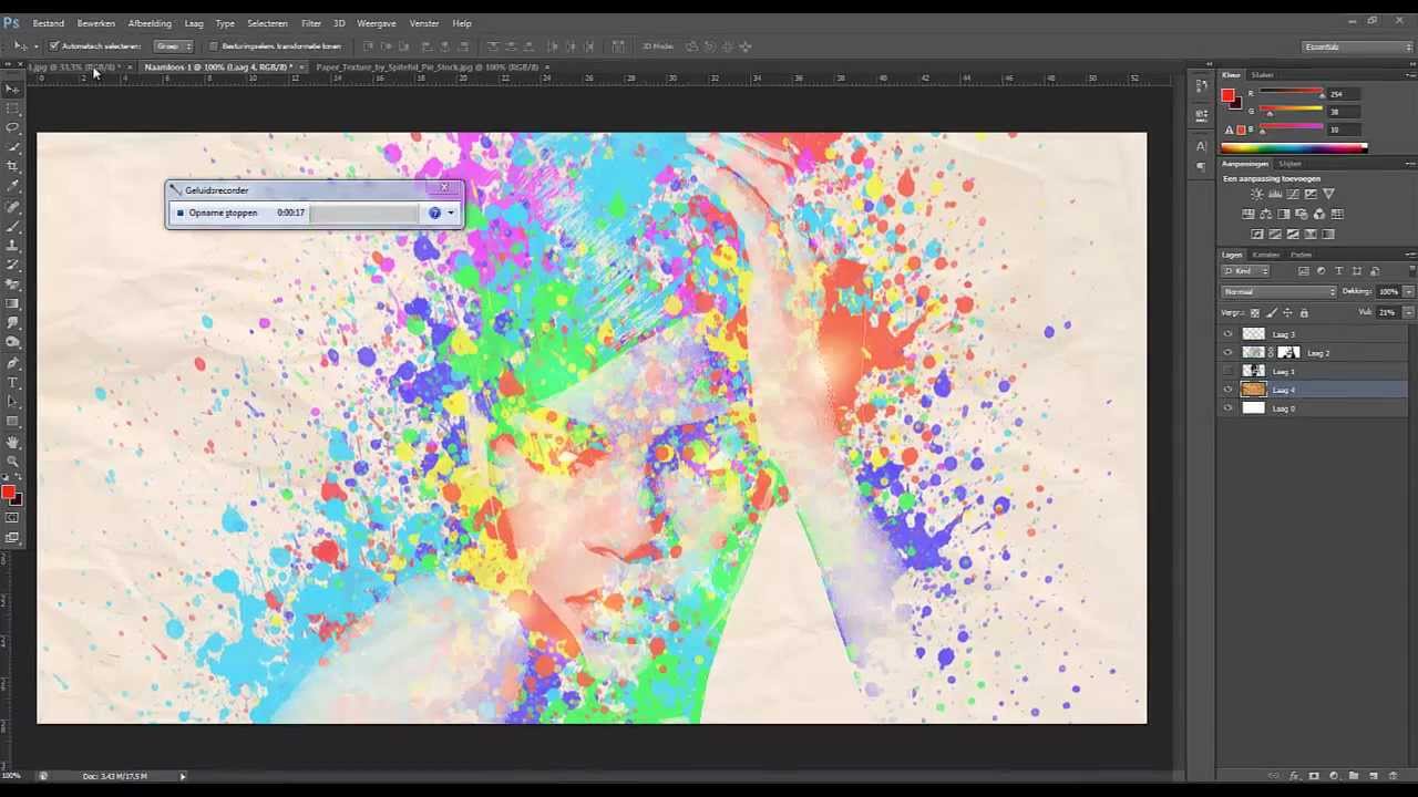 1280x720 Abstract Watercolor Wallpaper Tutorial