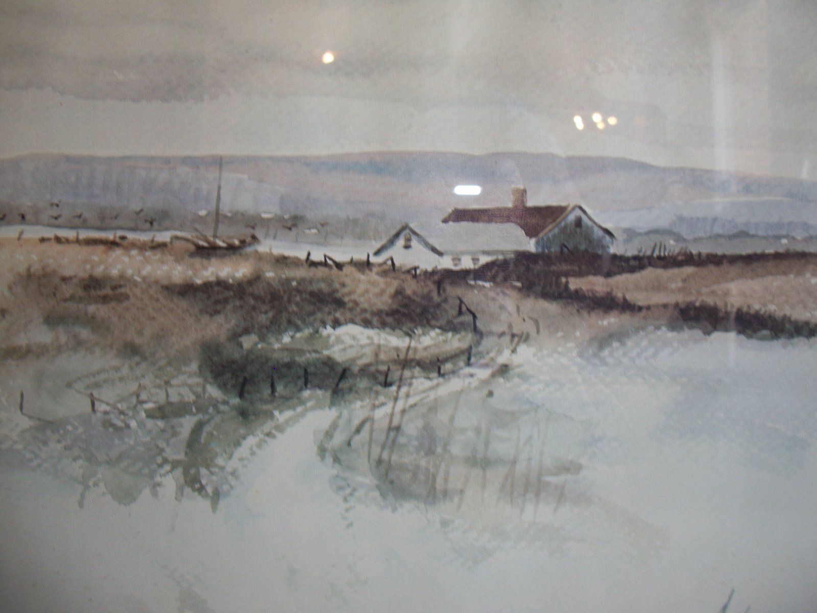 1600x1200 Frank Ackerman Framed Watercolor Print 16 X 20