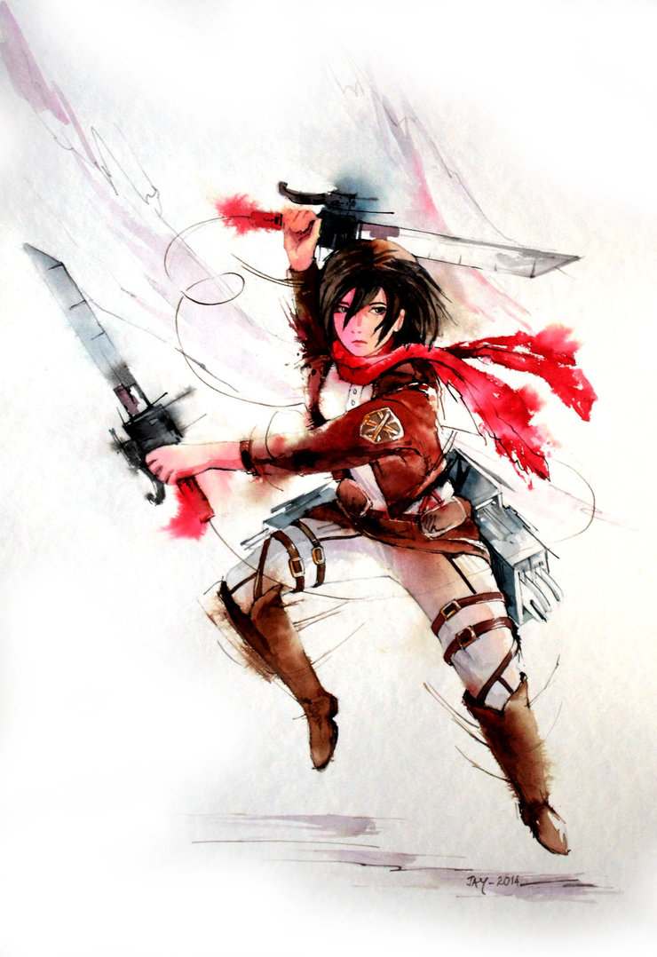 740x1078 Mikasa Ackerman