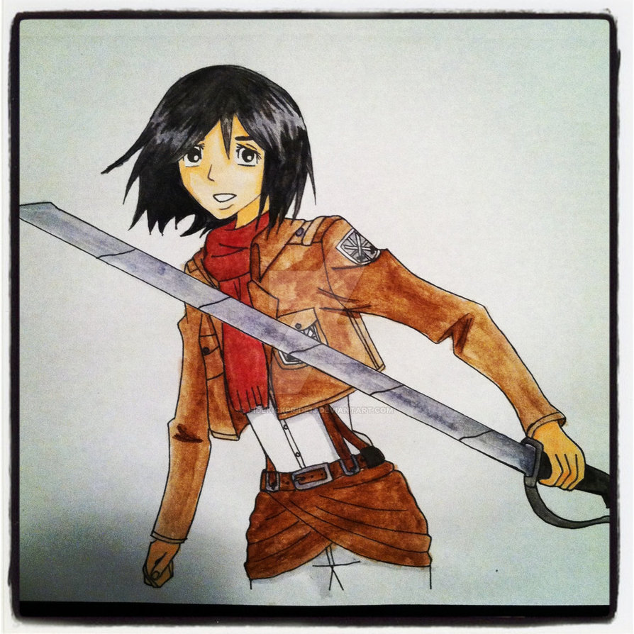 894x894 Mikasa Ackerman Watercolor By Sidekickpride13