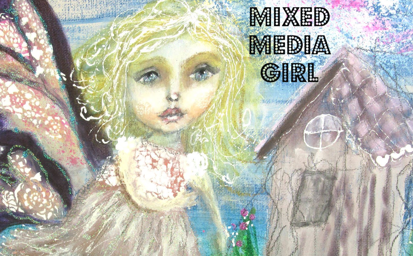 1367x848 Mixed Media Art Girl Fairy Watercolor Amp Acrylic Tutorial Audieg