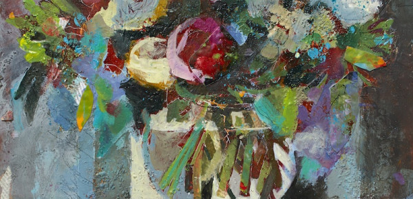 600x289 Acrylic Painting Mixed Media Flowers With Jean Pederson