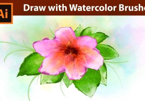 300x210 Draw A Flower With Watercolour How To Draw With Watercolor Brushes