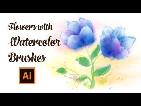 480x360 How To Draw Flowers With Watercolor Brushes