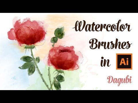 480x360 How To Draw Roses With Watercolor Brushes In Adobe Illustrator