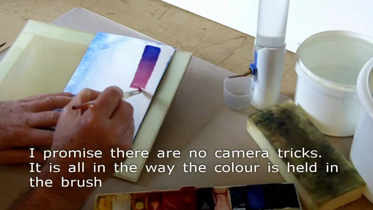 1280x720 Watercolour Demonstration. Advanced Techniques With A New
