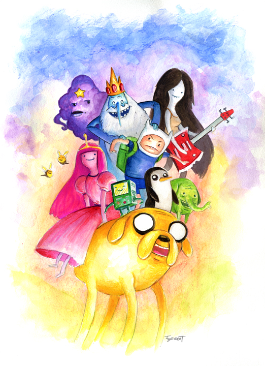 522x720 Adventuretime 11x14 By Boatwright