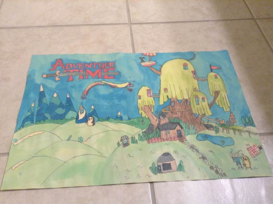 960x717 Watercolor Adventure Time By Icefire7777